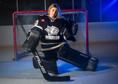 Girls U18A Hockey Media Day Photos with the New Tecumseth IceCats in Alliston, Ontario by Frank Myrland Photography