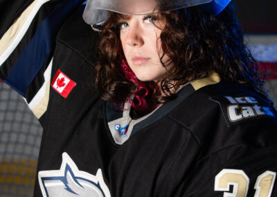 Girls U18A Hockey Media Day Photos with the New Tecumseth IceCats in Alliston, Ontario by Frank Myrland Photography